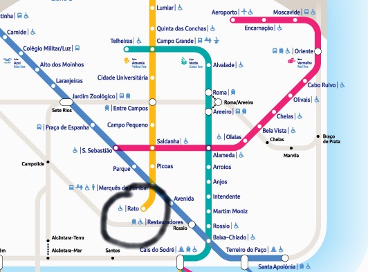 Metro (subway) location: RATO